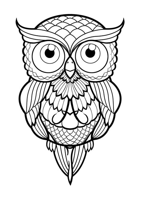 Dibujos de Búhos para Colorear - DeBuhos.com