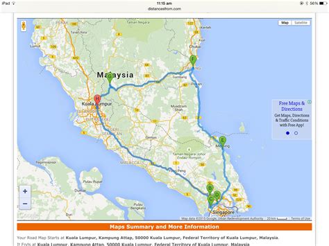 South Malaysia Road Trip Map Parenting Times