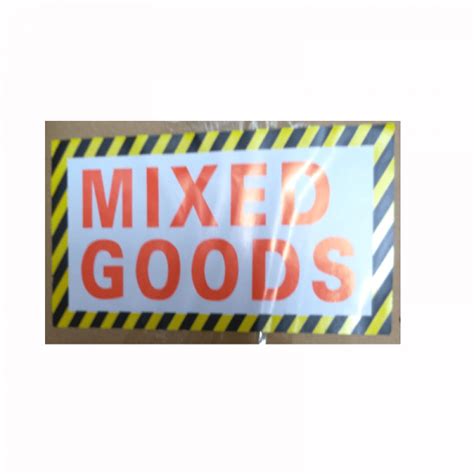 Fluoro Labels Mixed Goods 130x75mm 500 Pack Packaging Stickers L026