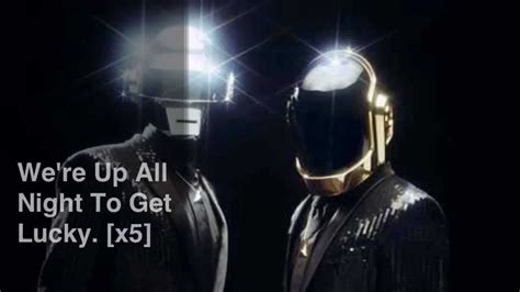 First Daft Punk Get Lucky Lyric Video Hd Youtube