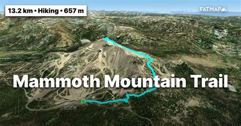 Mammoth Mountain Trail Outdoor Map And Guide Fatmap