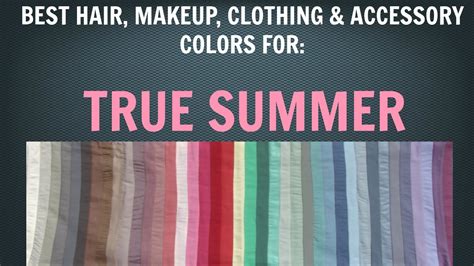 Summer Color Palette Best Hair Makeup Outfit Colors