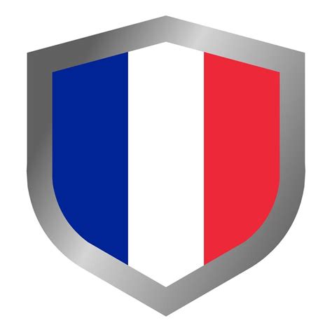 Escudo De La Bandera De Francia Vector En Vecteezy