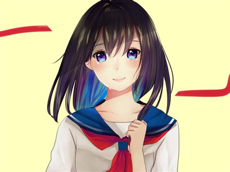 Download Cute Anime Girl Crying School Dress 1024x768 Wallpaper