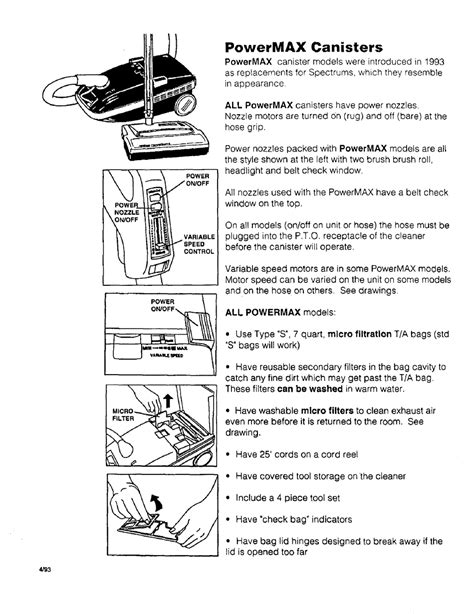Hoover Powermax Service Instructions Manual Pdf Download Manualslib