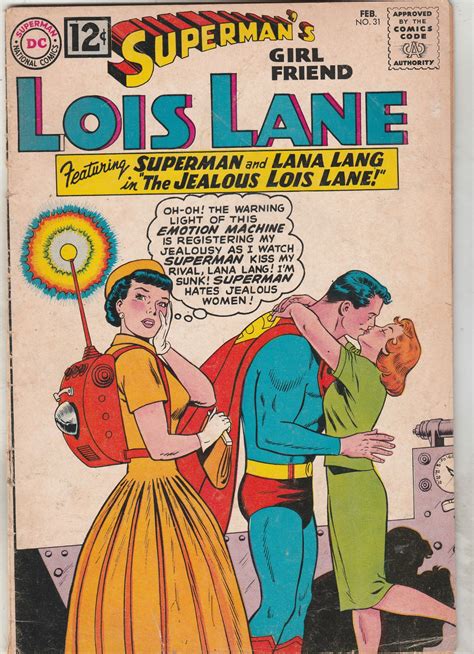 superman s girl friend lois lane 31 1962 lana lang vs lois mid grad comic books
