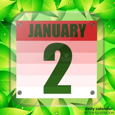 January 2 Icon For Planning Important Day Banner For Special Days