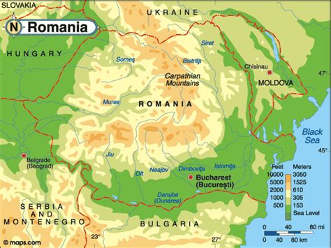 Harta cu traseul soselei transalpina. Eu and I Romania: PHYSICAL GEOGRAPHY
