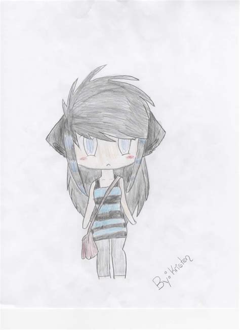 Cute Neko Girl Drawing By Cutelittlefurrything On Deviantart