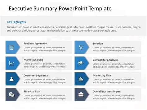Powerpoint Template For Executive Summary Template Printable