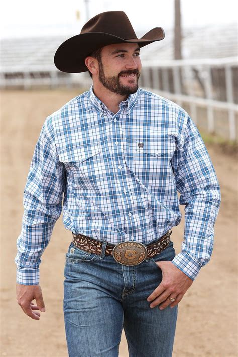 Pin De Rowdy En Cowboys Camisa Vaquera Hombre Ropa De Hombre Ropa