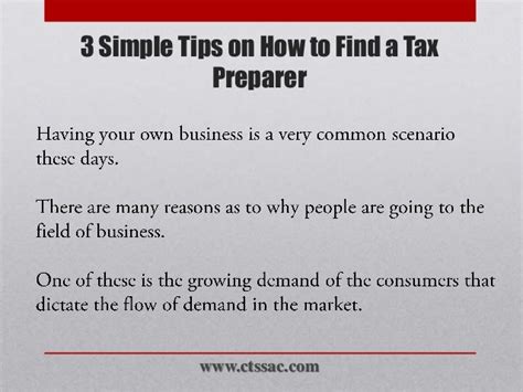 3 Simple Tips On How To Find A Tax Preparer
