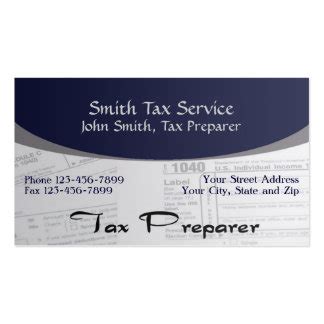 A tax id number (tin) or employer identification number (ein) is a unique identifier that the irs issues to business entities. Tax Preparer Business Cards and Business Card Templates ...