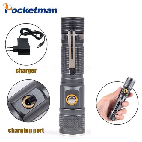 3800lm Tactical Handheld Portable Led Flashlight Zoomable T6 Torch