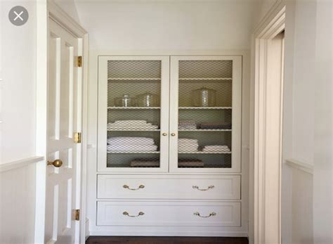 I planned adjustable shelves for the top portion and drawers in the bottom. Pin by Erica on Bathroom | Home, Built in cabinets, Small linen closets