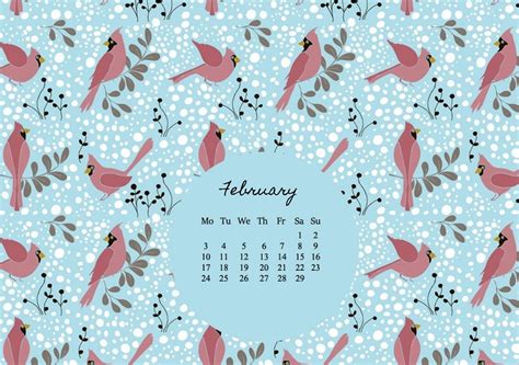 February 2020 Hd Desktop Calendar Desktop Wallpaper Calendar Cute