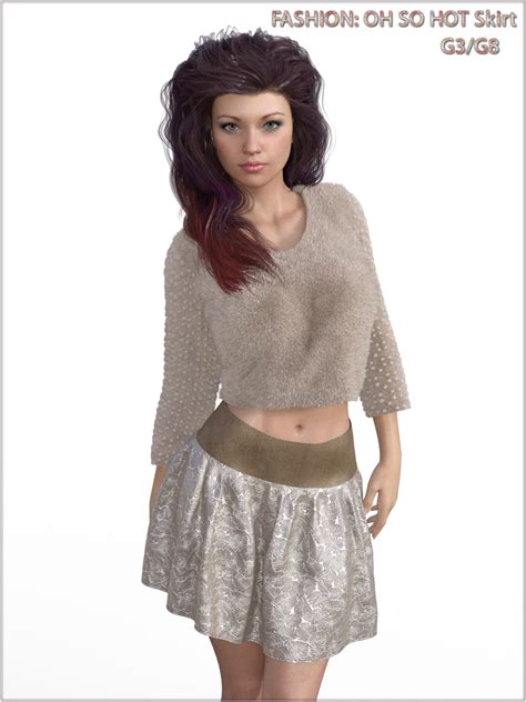 Fashion Oh So Hot Skirt For G3 And G8 Females 3d Figure Assets Artofdreams