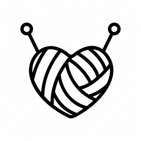 Handmade Hobby Knit Linear Needle Thread Yarn Icon Download On