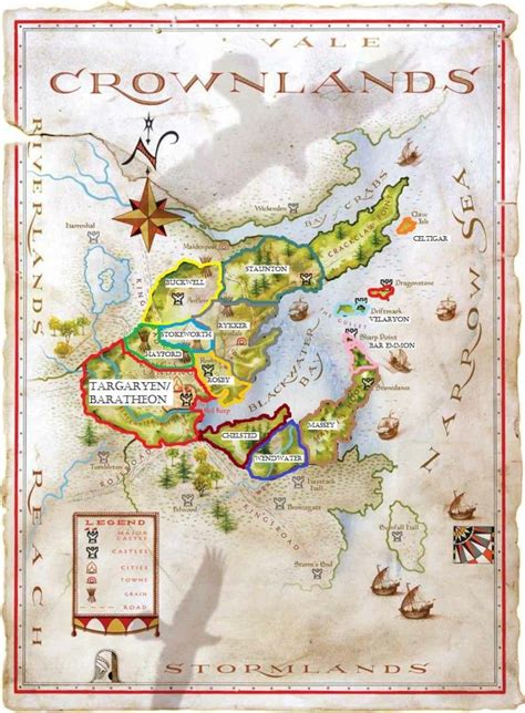 Crownlands Borders Game Of Thrones Map Game Of Thrones Westeros A