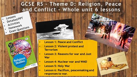 Aqa Gcse Re Rs Theme D Religion Peace And Conflict Whole Unit 6 Lessons Extras