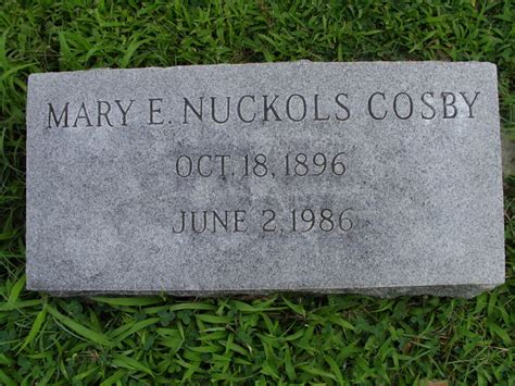 Mary Elizabeth Nuckols Cosby 1896 1986 Find A Grave Memorial