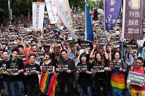 taiwan s parliament approves same sex marriages in first for asia abs cbn news