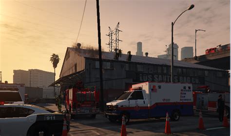 Dwi Checkpoint Building Fire And Two Accidents Gta5