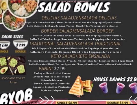 Online Menu Of Your Greens Salad Restaurant San Luis Arizona 85349