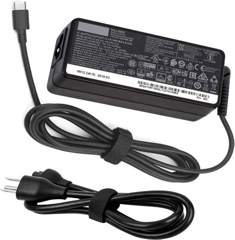 Buy New 65w Usb C Charger For Lenovo Type C Laptop Power Adapter