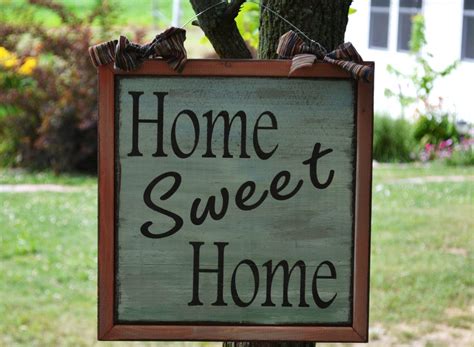 Home Sweet Home Country Style Wood Sign