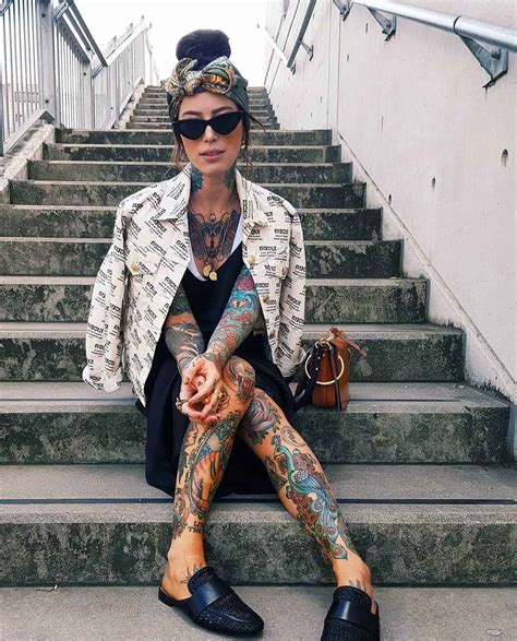 Tattooed Model And Fashion Blogger Sammi Jefcoate Inkppl