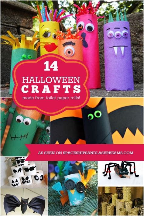 14 Halloween Kids Crafts Made From Toilet Paper Rolls Toilets