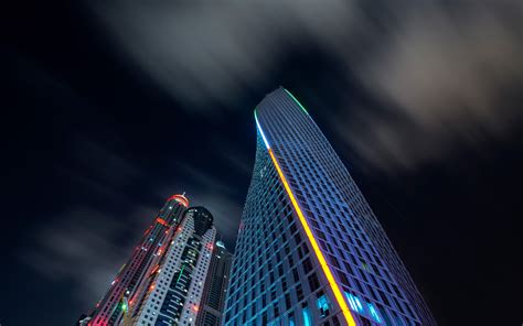 1680x1050 Buildings Skyscraper Dubai Nights 8k 1680x1050 Resolution Hd