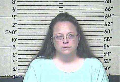 Mug Shot Of Rowan County Ky Clerk Who Is Jailed After Refusing To Grant Same Sex Marriage