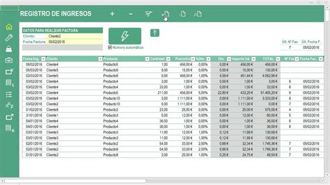 Excel 2016 Práctico Facturación Y Control De Gastos