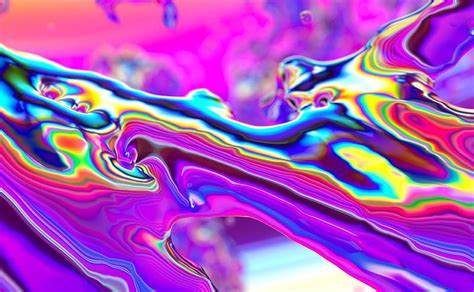 4k Free Download Abstract Iridescent Liquid Art Ultra Aero Colorful