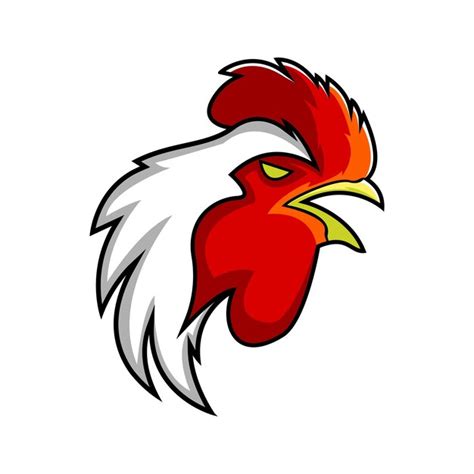 Premium Vector Vector Chicken Rooster Head Mascot Logo Design Template