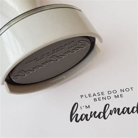 Please Do Not Bend Stamp Rubber Stamp Business Stamp Etsy