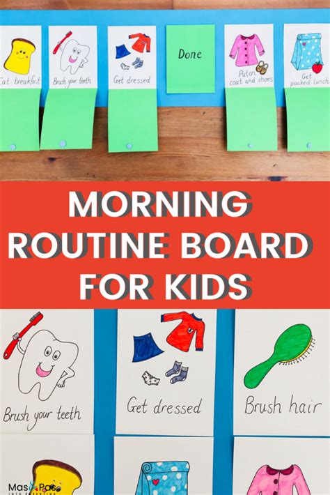 Morning Routine Chart For Kids Morning Routine Chart Charts For Kids