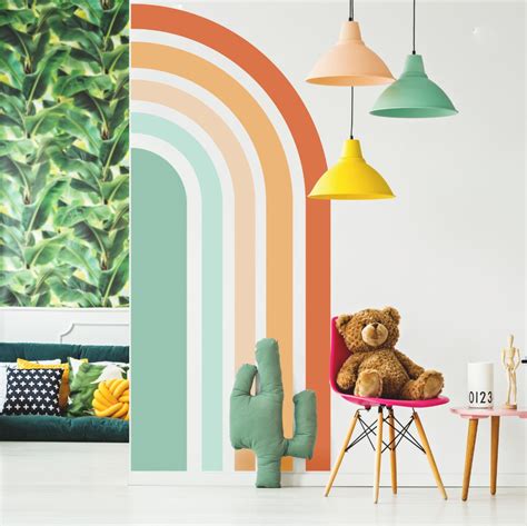 Rainbow Mural Rainbow Room Rainbow Accent Wall Pinterest Inspiration