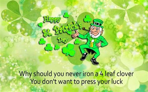 St Patrick S Day Greeting Card Sayings And Wishes Messages St