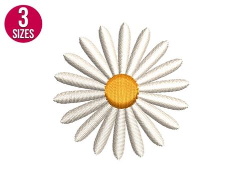 Mini Daisy Flowers Embroidery Design Floral Machine Etsy