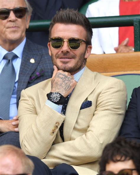 Gq On Instagram David Beckham Looks Dapper As Ever At Wimbledon