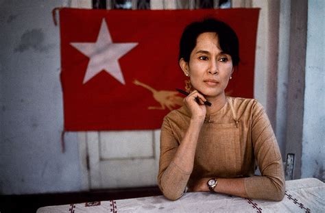 Daw Aung San Suu Kyi Nonviolent Activist And Winner Of The 1991 Nobel