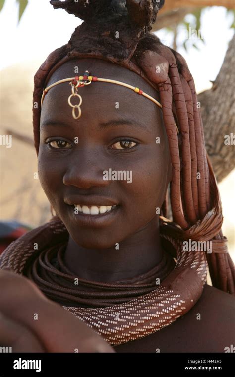 Namibia Damaraland Himba People Woman Portrait Stock Photo Alamy