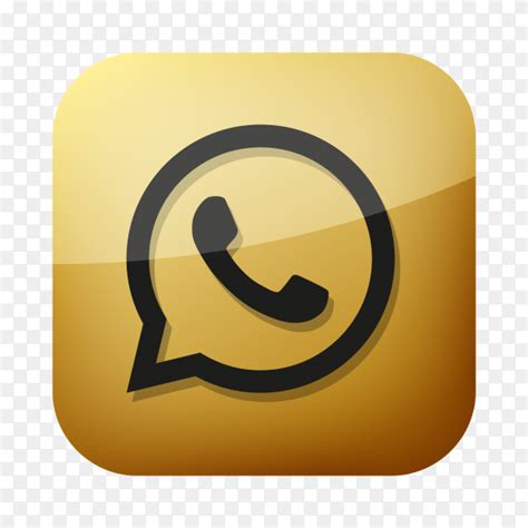 Golden Whatsapp Logo Icon Png Similar Png