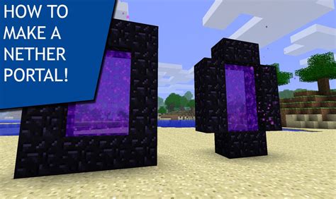 NETHER! How To Make A Nether Portal In Minecraft! PC/PS4/XBOX! - YouTube