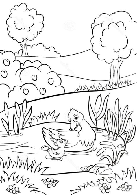 Dibujos Para Colorear Paisajes Sencillos - Para Colorear