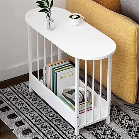 Urkitd Small End Table Oval Side Table For Small Spaces Sofa Side Table For Living Room Balcony