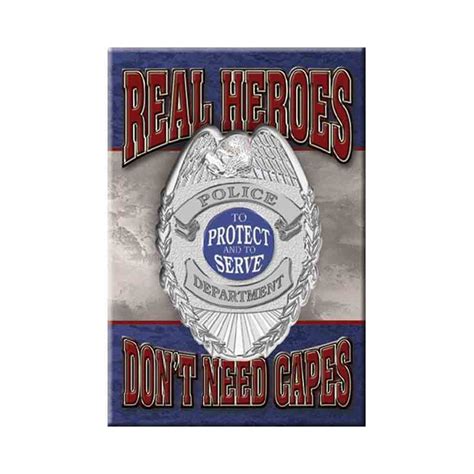Magnet Real Heroes Police American Dream Market